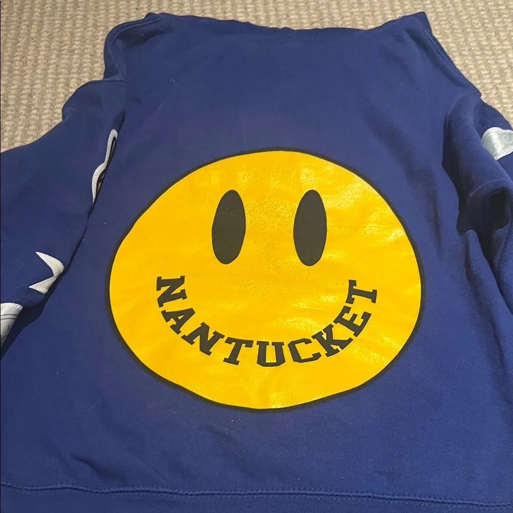 Vibrant Blue Kids Hoodie with Fun Patches - Picture 6 of 6